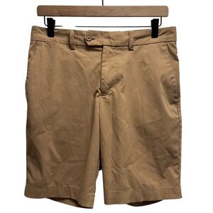 J. Lindeberg Mens Sz 29" (measures 31.5") Tan Vent Tight 8.5" Inseam Golf Shorts